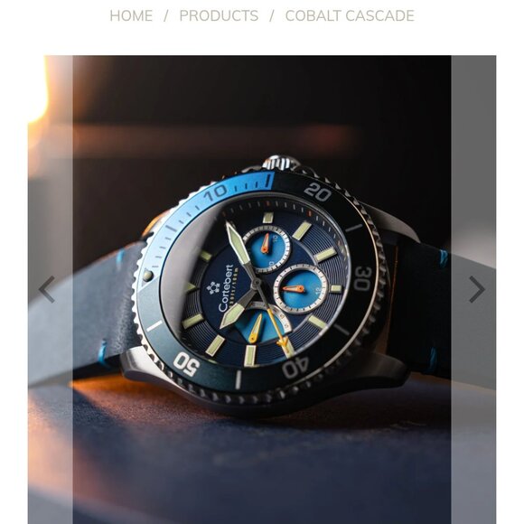 Cortebert Cobalt Cascade Toulon Multifunction Men's Wristwatch - Picture 2 of 7